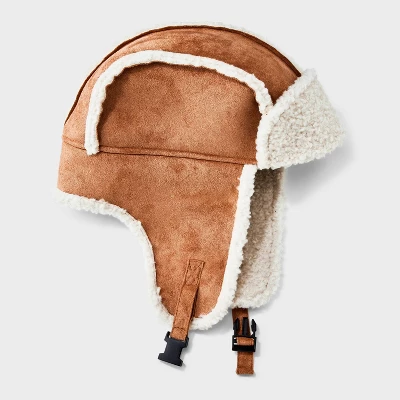 Men's Suede Faux Shearling Trapper Hat - Goodfellow & Co™ Tan 4 Men's Suede Faux Shearling Trapper Hat - Goodfellow & Co™ Tan - Image 2