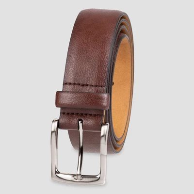 Men's Big & Tall Feather Edge Pebble Belt - Goodfellow & Co™ Brown 3 Men's Big & Tall Feather Edge Pebble Belt - Goodfellow & Co™ Brown