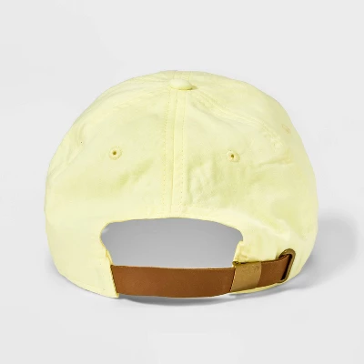 Men's Cotton Baseball Hat - Goodfellow & Co™ Yellow 3 Men's Cotton Baseball Hat - Goodfellow & Co™ Yellow