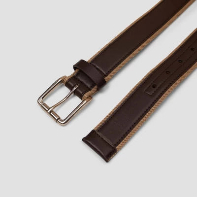 Men's Khaki Fabric With Overlay Belt - Goodfellow & Co™ Brown 5 Men's Khaki Fabric With Overlay Belt - Goodfellow & Co™ Brown - Image 3