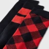 Men's Striped Plaid Crew Socks 3pk - Goodfellow & Co™ Red 6-12 -Men Clothing Promotion GUEST 13d88970 8eb1 4bb1 b2f6 7599c0fc331a