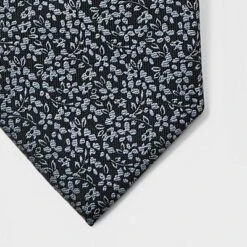 Men's Floral Print Neck Tie - Goodfellow & Co™ Black One Size -Men Clothing Promotion GUEST 2037e184 6746 4ca2 9fd4 5dab7dc53468