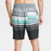 Men's 9" Striped E-Board Swim Shorts - Goodfellow & Co™ Charcoal Gray 1 Men's 9" Striped E-Board Swim Shorts - Goodfellow & Co™ Charcoal Gray -Men Clothing Promotion GUEST 2b2398f9 c56d 4d36 9458 354fe1f5b377