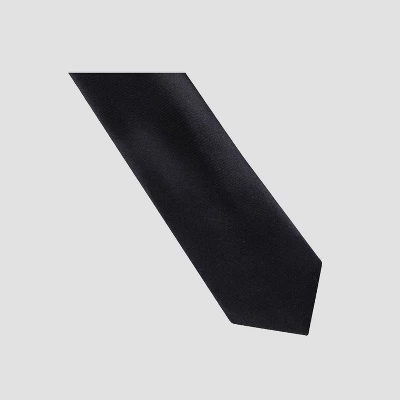 Men's Satin Skinny Tie - Goodfellow & Co™ Black One Size 4 Men's Satin Skinny Tie - Goodfellow & Co™ Black One Size - Image 2