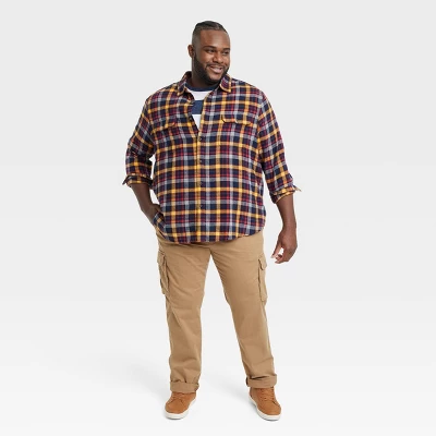 Men's Big & Tall Standard Fit Long Sleeve Collared Button-Down Shirt - Goodfellow & Co™ 4 Men's Big & Tall Standard Fit Long Sleeve Collared Button-Down Shirt - Goodfellow & Co™ - Image 2