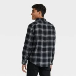 Men's Midweight Flannel Long Sleeve Button-Down Shirt - Goodfellow & Co™