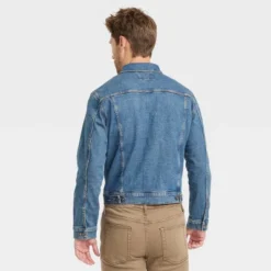 Men's Midwash Denim Trucker Jacket - Goodfellow & Co™ Blue