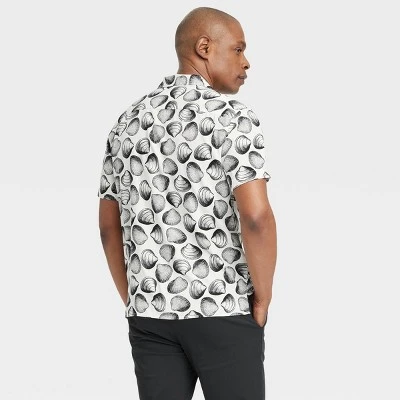 Men's Short Sleeve Collared Button-Down Camp Shirt - Goodfellow & Co™ 3 Men's Short Sleeve Collared Button-Down Camp Shirt - Goodfellow & Co™
