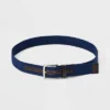 Men's Solid Stretch Belt - Goodfellow & Co™ Navy Blue