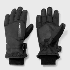 Men's Zip Pocket Repstop Ski Gloves - Goodfellow & Co™ Black -Men Clothing Promotion GUEST 763fd1c4 b6df 429c 96d2 d809466d2b70