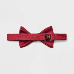 Men's Pre-Tied Satin Bow Tie - Goodfellow & Co™ Red One Size