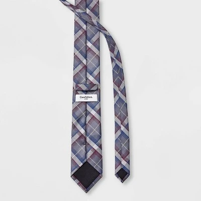 Men's Plaid Neck Tie - Goodfellow & Co™ Gray One Size 3 Men's Plaid Neck Tie - Goodfellow & Co™ Gray One Size
