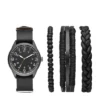 Men's Easy Read Field Strap Watch Set - Goodfellow & Co™ Black -Men Clothing Promotion GUEST 89ba15eb bd5f 4a09 a1d9 e96587d86ff0