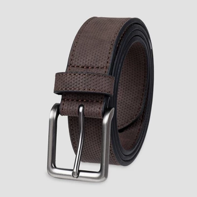 Men's 35mm Textured Strap Belt - Goodfellow & Co™ Brown 3 Men's 35mm Textured Strap Belt - Goodfellow & Co™ Brown