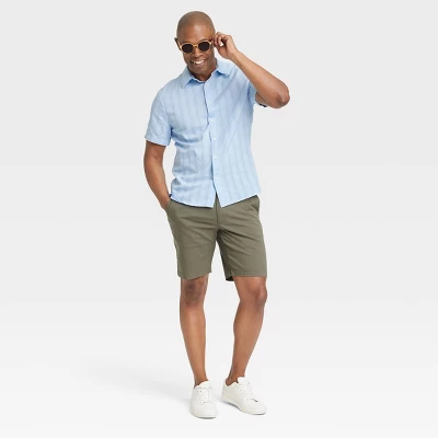 Men's Striped Short Sleeve Button-Down Shirt - Goodfellow & Co™ 4 Men's Striped Short Sleeve Button-Down Shirt - Goodfellow & Co™ - Image 2