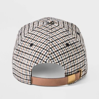 Men's Houndstooth Baseball Hat - Goodfellow & Co™ Brown 4 Men's Houndstooth Baseball Hat - Goodfellow & Co™ Brown - Image 2