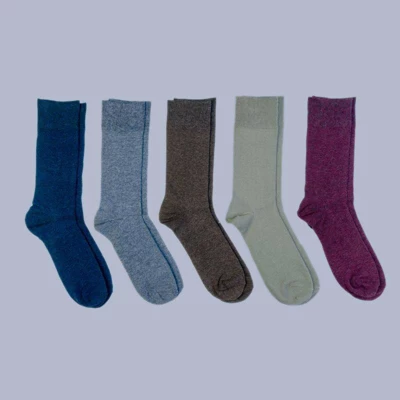 Men's Flat Knit Dress Socks 5pk - Goodfellow & Co™ 5 Men's Flat Knit Dress Socks 5pk - Goodfellow & Co™ - Image 3