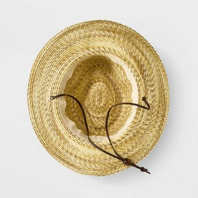 Men's Marled Straw Panama Hat With Chin Strap - Goodfellow & Co™ Cream 4 Men's Marled Straw Panama Hat With Chin Strap - Goodfellow & Co™ Cream - Image 2