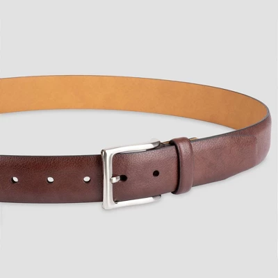 Men's Big & Tall Feather Edge Pebble Belt - Goodfellow & Co™ Brown 4 Men's Big & Tall Feather Edge Pebble Belt - Goodfellow & Co™ Brown - Image 2