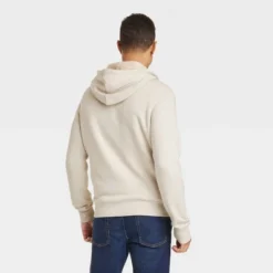 Men's High-Pile Fleece Lined Hooded Zip-Up Sweatshirt - Goodfellow & Co™