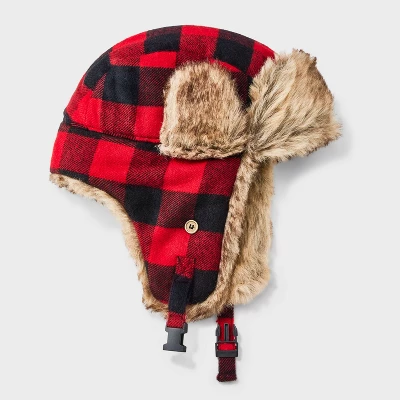 Men's Faux Fur Trapper Hat - Goodfellow & Co™ Red 4 Men's Faux Fur Trapper Hat - Goodfellow & Co™ Red - Image 2