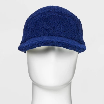 Men's Faux Shearling 5 Panel Baseball Hat - Goodfellow & Co™ Blue 3 Men's Faux Shearling 5 Panel Baseball Hat - Goodfellow & Co™ Blue