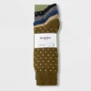 Men's Solid Dots Dress Socks 5pk - Goodfellow & Co™ Blue/Tan 7-12 -Men Clothing Promotion GUEST ea09e909 6f65 4a68 b203 db680314fdbb