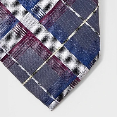 Men's Plaid Neck Tie - Goodfellow & Co™ Gray One Size 4 Men's Plaid Neck Tie - Goodfellow & Co™ Gray One Size - Image 2