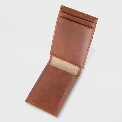 Wide Mag Curved Pocket Wallet - Goodfellow & Co™ Tan One Size 4 Wide Mag Curved Pocket Wallet - Goodfellow & Co™ Tan One Size - Image 2
