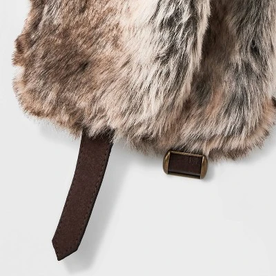 Men's All Over Faux Fur Acrylic Trapper Hat - Goodfellow & Co™ Brown 5 Men's All Over Faux Fur Acrylic Trapper Hat - Goodfellow & Co™ Brown - Image 3